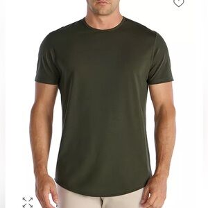 NEW BYLT T-Shirt Sz S Basics Drop Cut Tee Forest Green Crewneck Short sleeves